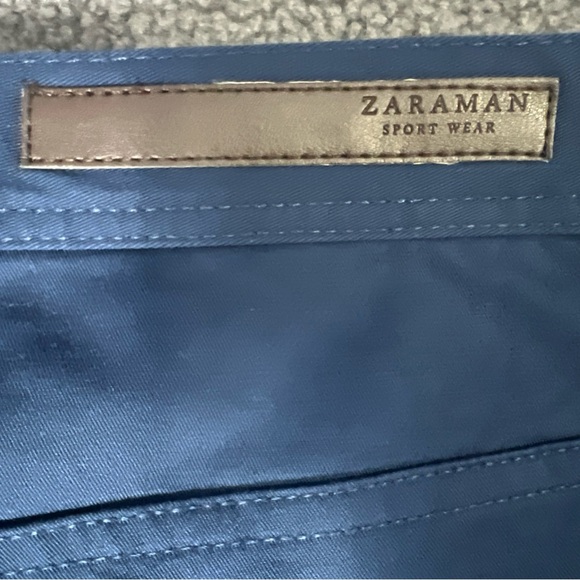 Zara Man Basic Collection Men's Size 32 Pants Navy Tapered Flat Front. - Picture 15 of 16